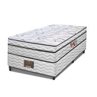 Cama Box Solteiro Cama Inbox Moderne Ortopédico com Camada Especial de Espuma D45 63x88x188cm - Branco/Grafite - 2