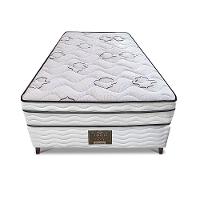 Cama Box Solteiro Cama Inbox Moderne Ortopédico com Camada Especial de Espuma D45 63x88x188cm - Branco/Grafite - 3