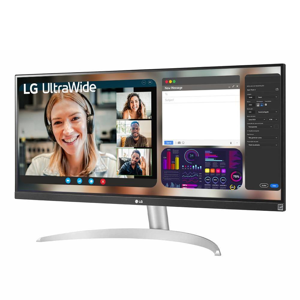 Monitor UltraWide 29" LG 29WQ600-B com Tela IPS, Full HD, 100Hz, AMD FreeSync – Branco - 4