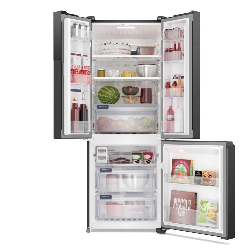 Geladeira Electrolux Frost Free Inverter Efficient AutoSense 3 Portas Black Inox Look 480L - 3