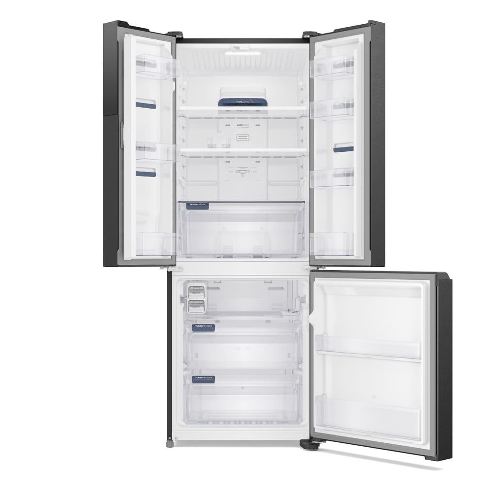 Geladeira Electrolux Frost Free Inverter Efficient AutoSense 3 Portas Black Inox Look 480L - 4