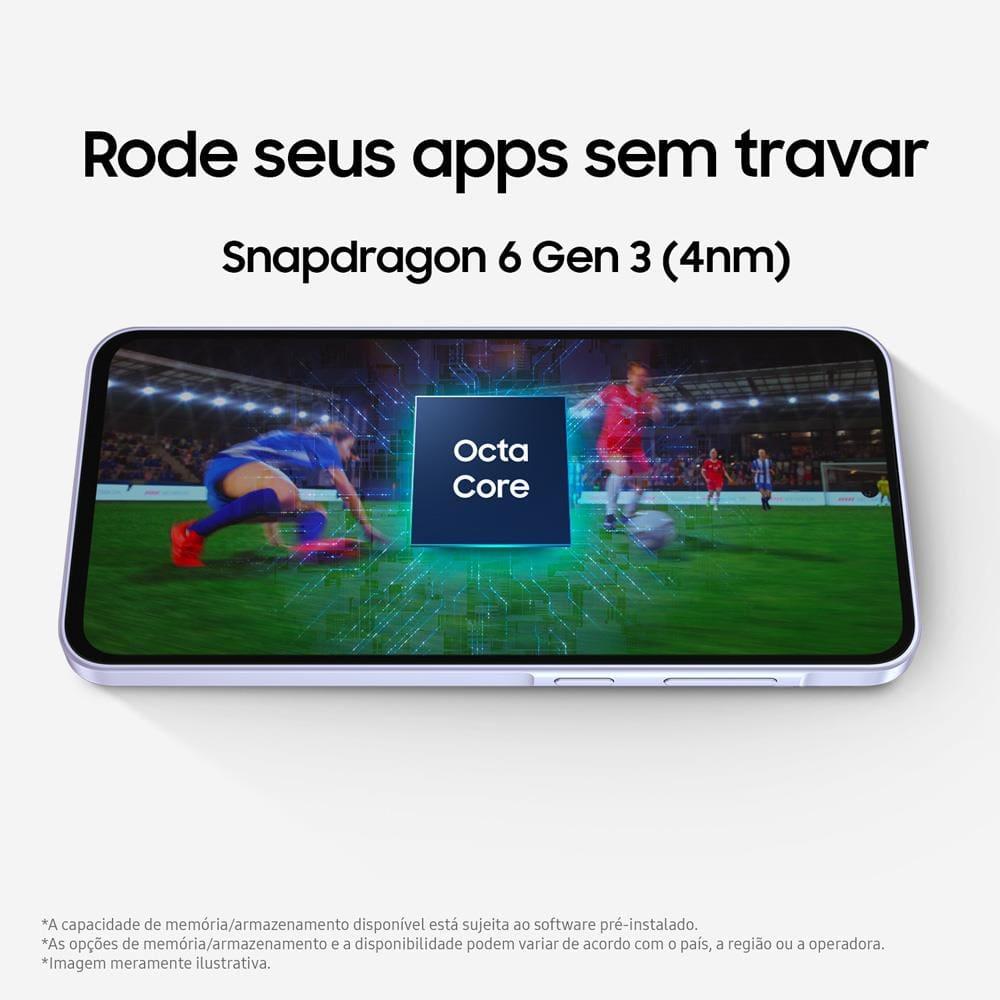 Smartphone Samsung Galaxy A36 5G Preto 256GB, 8GB RAM, Câmera Tripla até 50MP, Tela Super AMOLED 6.7", IP67, NFC, Recursos AI e Snapdragon 6 Gen 3 - 6