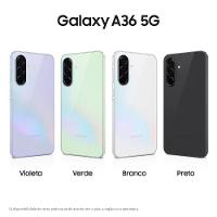Smartphone Samsung Galaxy A36 5G Preto 256GB, 8GB RAM, Câmera Tripla até 50MP, Tela Super AMOLED 6.7", IP67, NFC, Recursos AI e Snapdragon 6 Gen 3 - 8