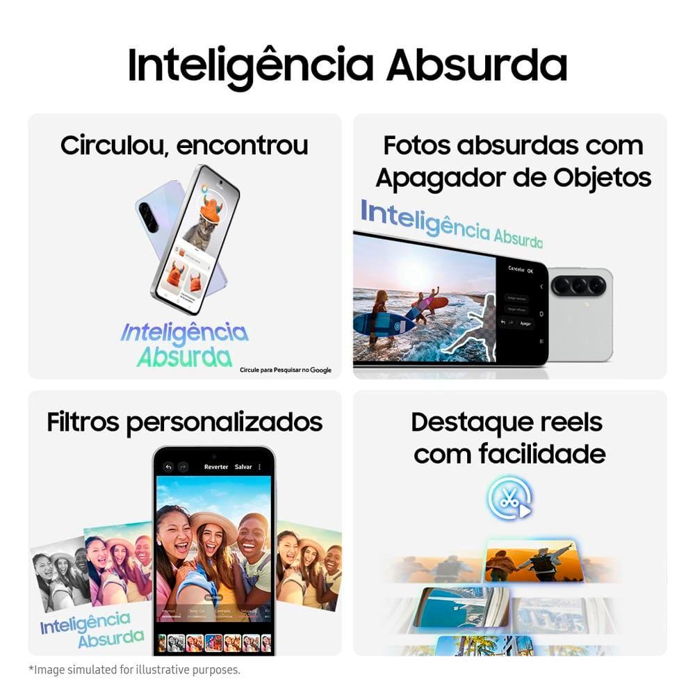 Smartphone Samsung Galaxy A56 5G Preto 256GB 8GB RAM, Câmera Tripla até 50MP, Tela Super AMOLED 6.7", IP67, NFC, Vídeo HDR e Recursos AI - 3