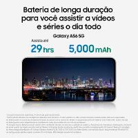 Smartphone Samsung Galaxy A56 5G Preto 256GB 8GB RAM, Câmera Tripla até 50MP, Tela Super AMOLED 6.7", IP67, NFC, Vídeo HDR e Recursos AI - 9