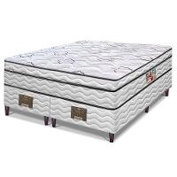 Cama Box King Size Bipartida Cama inBox Moderne Ortopédico com Camada Especial de Espuma D45 63x193x203cm - Branco/Grafite - 2