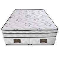 Cama Box King Size Bipartida Cama inBox Moderne Ortopédico com Camada Especial de Espuma D45 63x193x203cm - Branco/Grafite - 3
