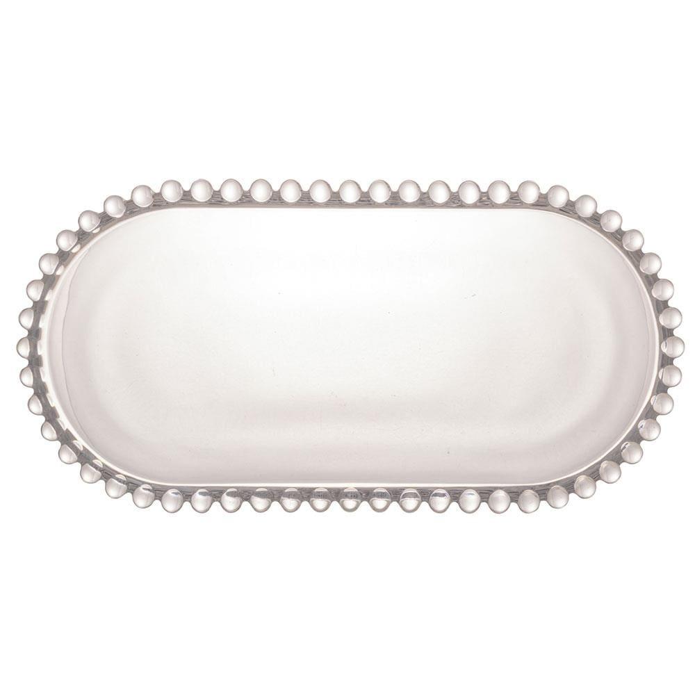 Travessa Oval Wolff Pearl em Cristal - 12 x 24 cm - 2