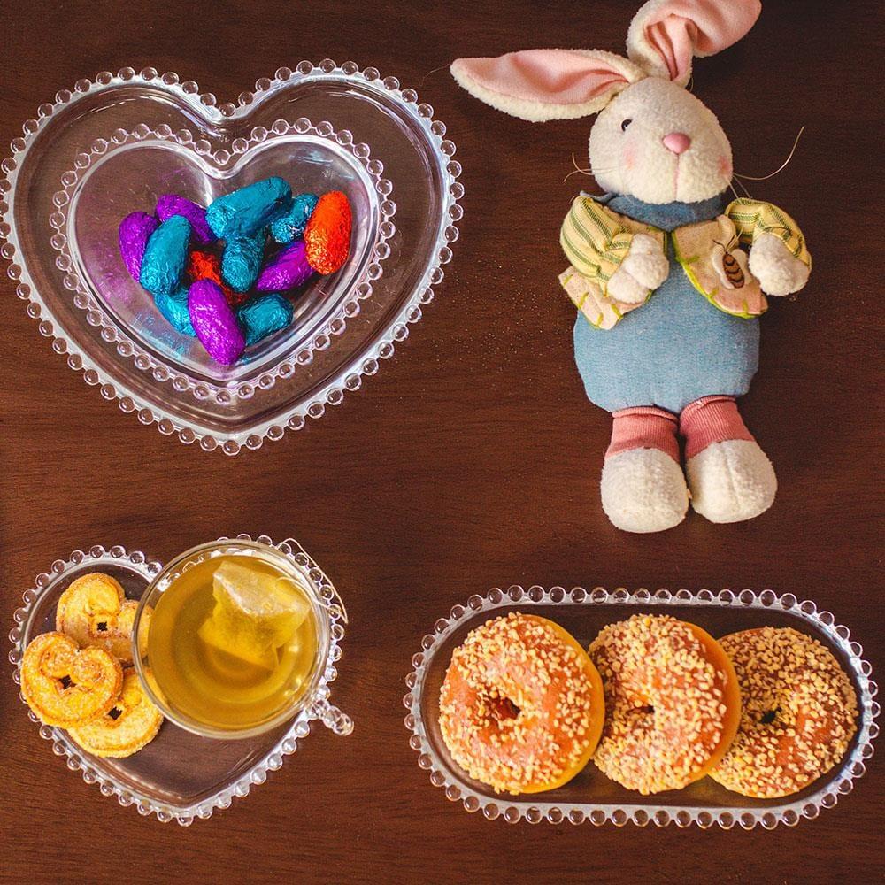 Travessa Oval Wolff Pearl em Cristal - 12 x 24 cm - 6