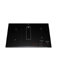 Cooktop de Indução 4 Bocas Electrolux 2 em 1 com Coifa Integrada Expert IE8CH, 9 Níveis de Potência, Display Digital e Painel Full Touch - 220V - 1