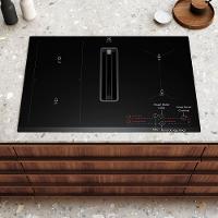 Cooktop de Indução 4 Bocas Electrolux 2 em 1 com Coifa Integrada Expert IE8CH, 9 Níveis de Potência, Display Digital e Painel Full Touch - 220V - 2