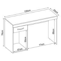 Escrivaninha Demóbile Vitória 1 Porta 1 Gaveta Branca - 4