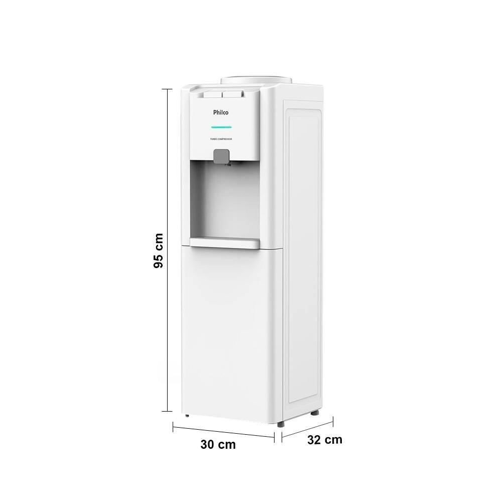 Bebedouro de Água Philco PBE80A com Sistema Eletrônico e Gás Refrigerante R600a - Branco - 9