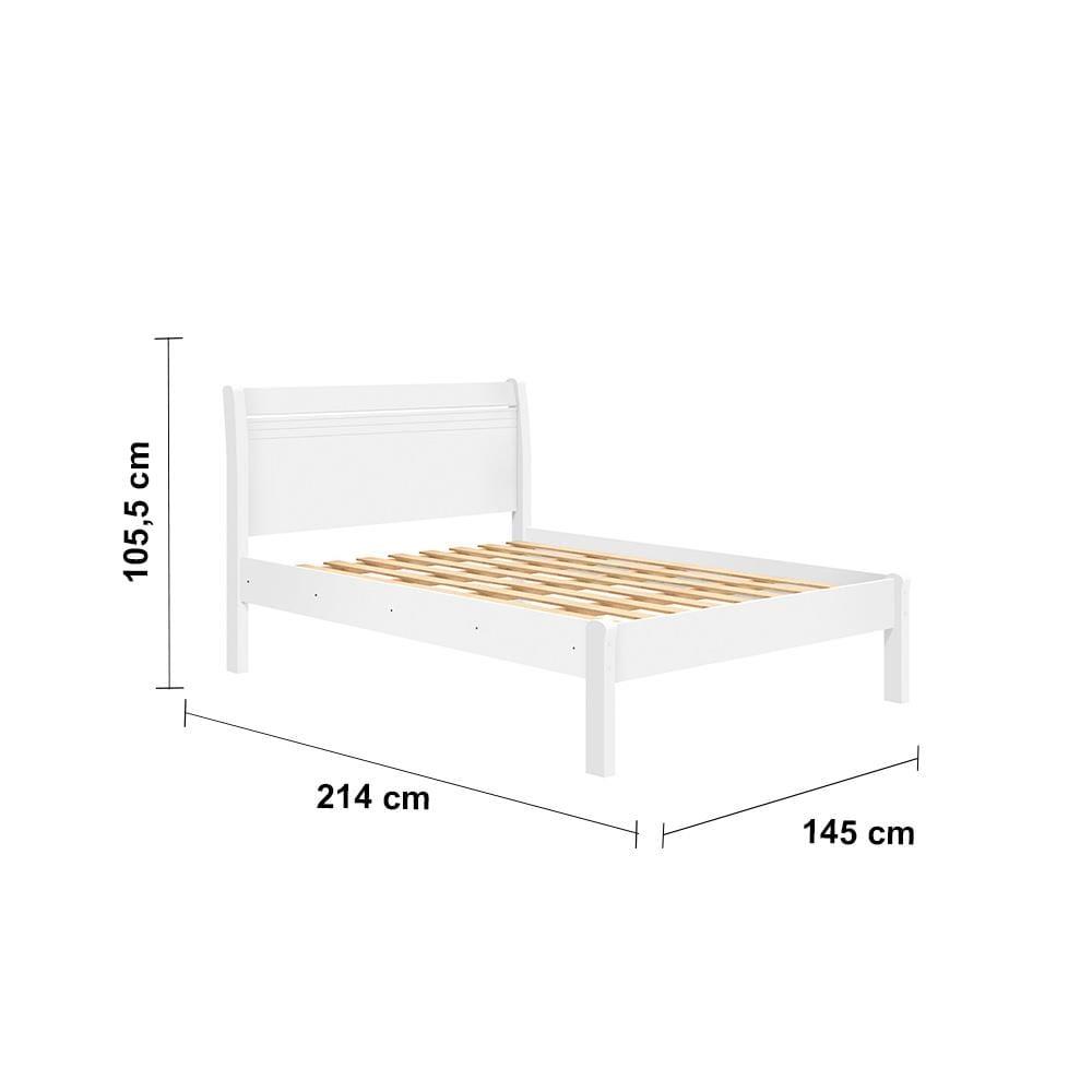 Cama de Casal Barreto Siena - Branco - 4