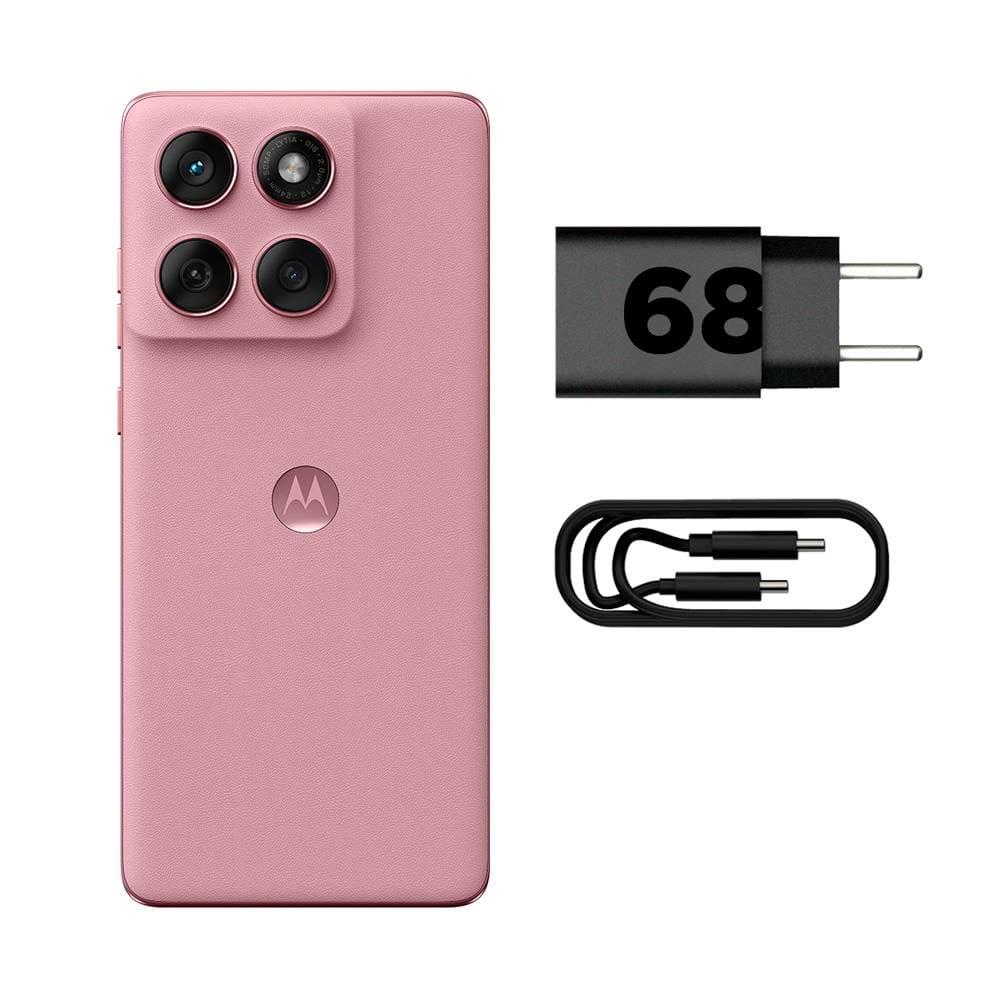 Smartphone Motorola Edge 60 Fusion 5G Rosa 256GB, 8GB RAM, Tela 6,7", Câmera Sony LYTIA 700C 50MP, Gorilla Glass 7i, Dimensity 7300, IP69 e IP68 - 5