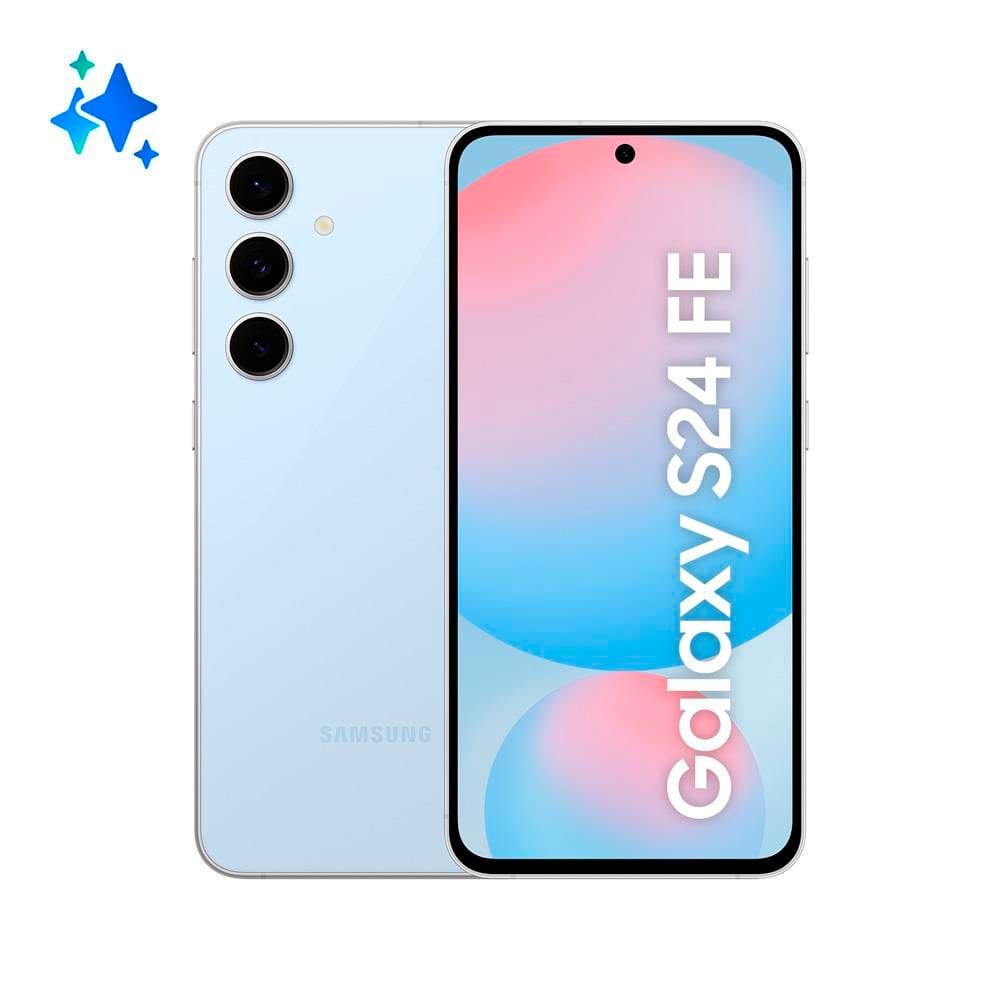 Smartphone Samsung Galaxy S24 FE 5G Azul 128GB, 8GB RAM, Galaxy AI, Câmera Traseira 50MP, Tela 6.7" 60-120Hz, IP68 e Processador Exynos 2400e - 2