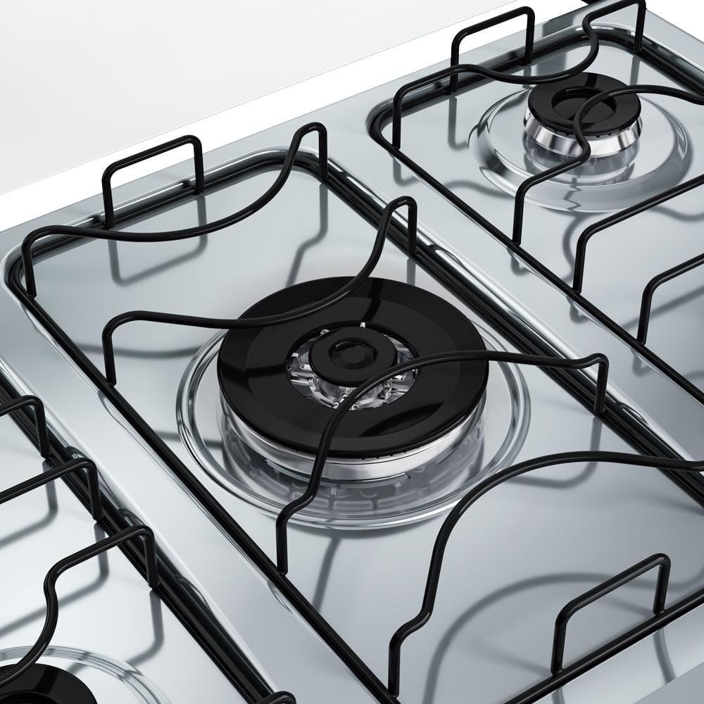 Fogão 5 Bocas Dako Supreme com Mesa em Inox e Acendimento Automático Branco – Bivolt - 7