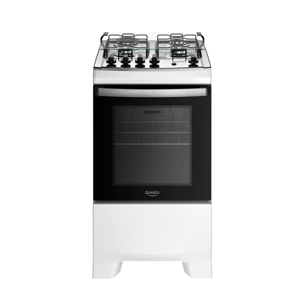 Fogão 4 Bocas Dako Supreme com Mesa em Inox e Acendimento Automático Branco – Bivolt - 2