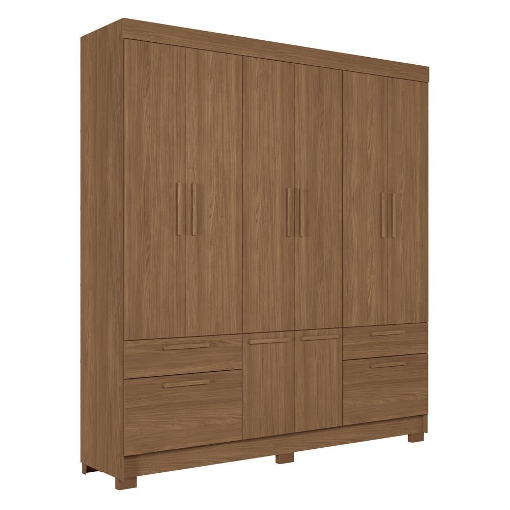 Guarda-Roupa Casal Santos Andirá Curitiba com 8 Portas, 4 Gavetas e 5 Prateleiras – 194,4cm de largura - 3
