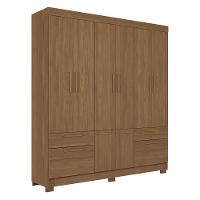 Guarda-Roupa Casal Santos Andirá Curitiba com 8 Portas, 4 Gavetas e 5 Prateleiras – 194,4cm de largura - 3
