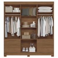 Guarda-Roupa Casal Santos Andirá Curitiba com 8 Portas, 4 Gavetas e 5 Prateleiras – 194,4cm de largura