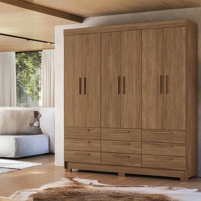 Guarda-Roupa Casal Santos Andirá Colombo com 6 Portas, 9 Gavetas e 4 Prateleiras – 194,4cm de largura