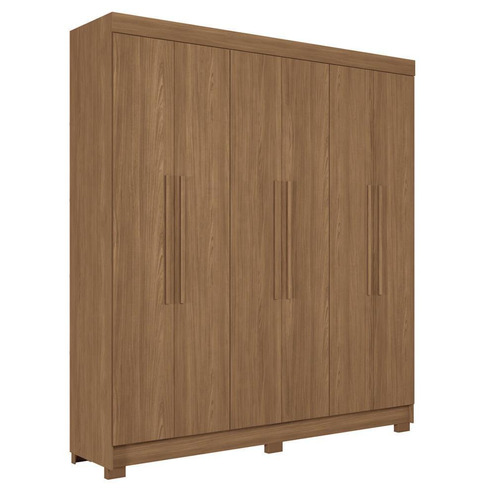 Guarda-Roupa Casal Santos Andirá Toledo com 6 Portas, 2 Gavetas e 5 Prateleiras - 194,4cm de largura - 3