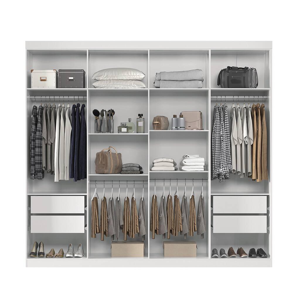 Guarda-Roupa Casal Santos Andirá Master New com 8 Portas, 4 Gavetas e 10 Prateleiras – 238,8cm de largura - 3