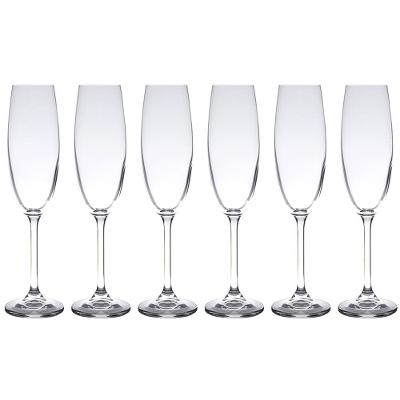 Conjunto de Taças para Champanhe Bohemia Colibri 220 ml - 6 Peças