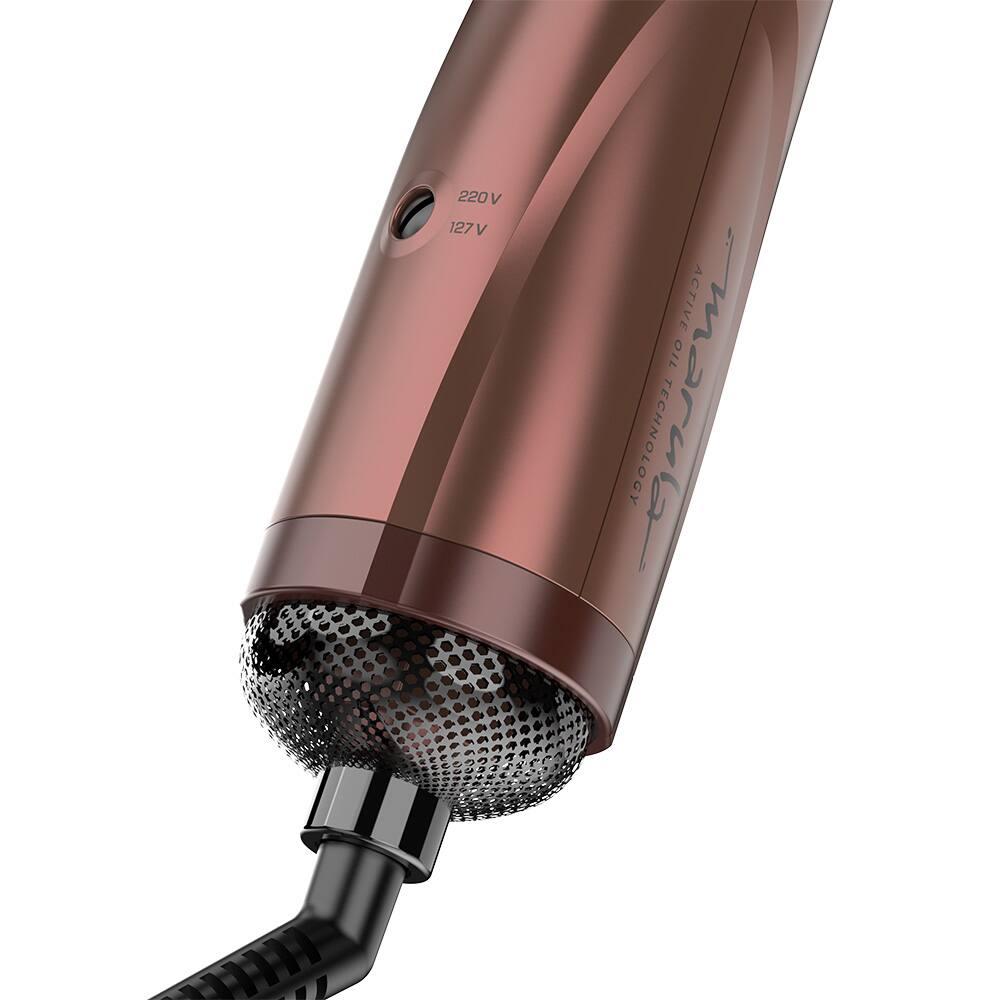 Escova Rotativa Secadora GA.MA Italy Marula com Tecnologia de Óleos Essenciais, 3D Therapy Ultra Ion e Cabo Giratório 360° 1100W Cobre - Bivolt - 7