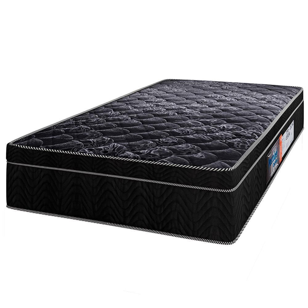 Cama Box de Solteiro Portobel + Colchão de Solteiro Portobel Diplomata Orthopedic com Espuma D-45 65x88x188 cm - Preto - 3