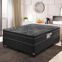 Cama Box Casal Portobel + Colchão Diplomata com Espuma D-45 65x138x188cm - Preto - 3