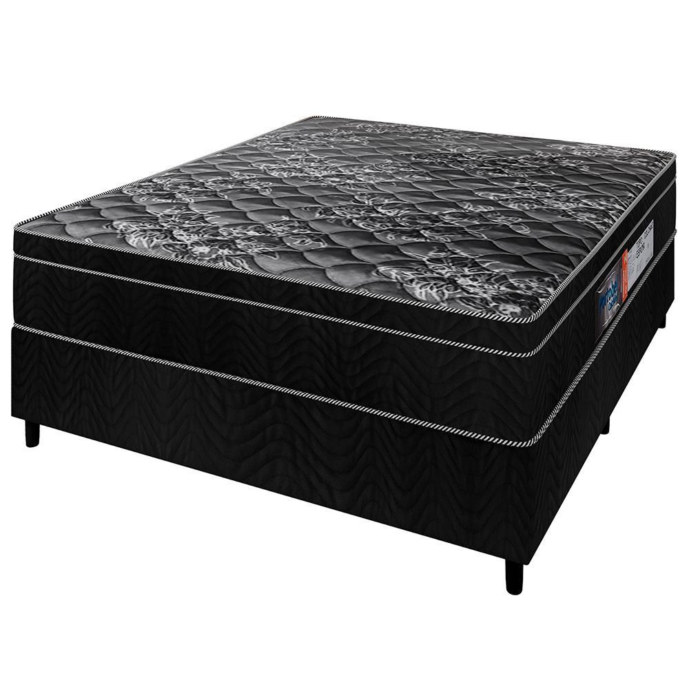 Cama Box de Casal Portobel Diplomata Orthopedic com Espuma D-33 65x138x188cm - Preto - 2