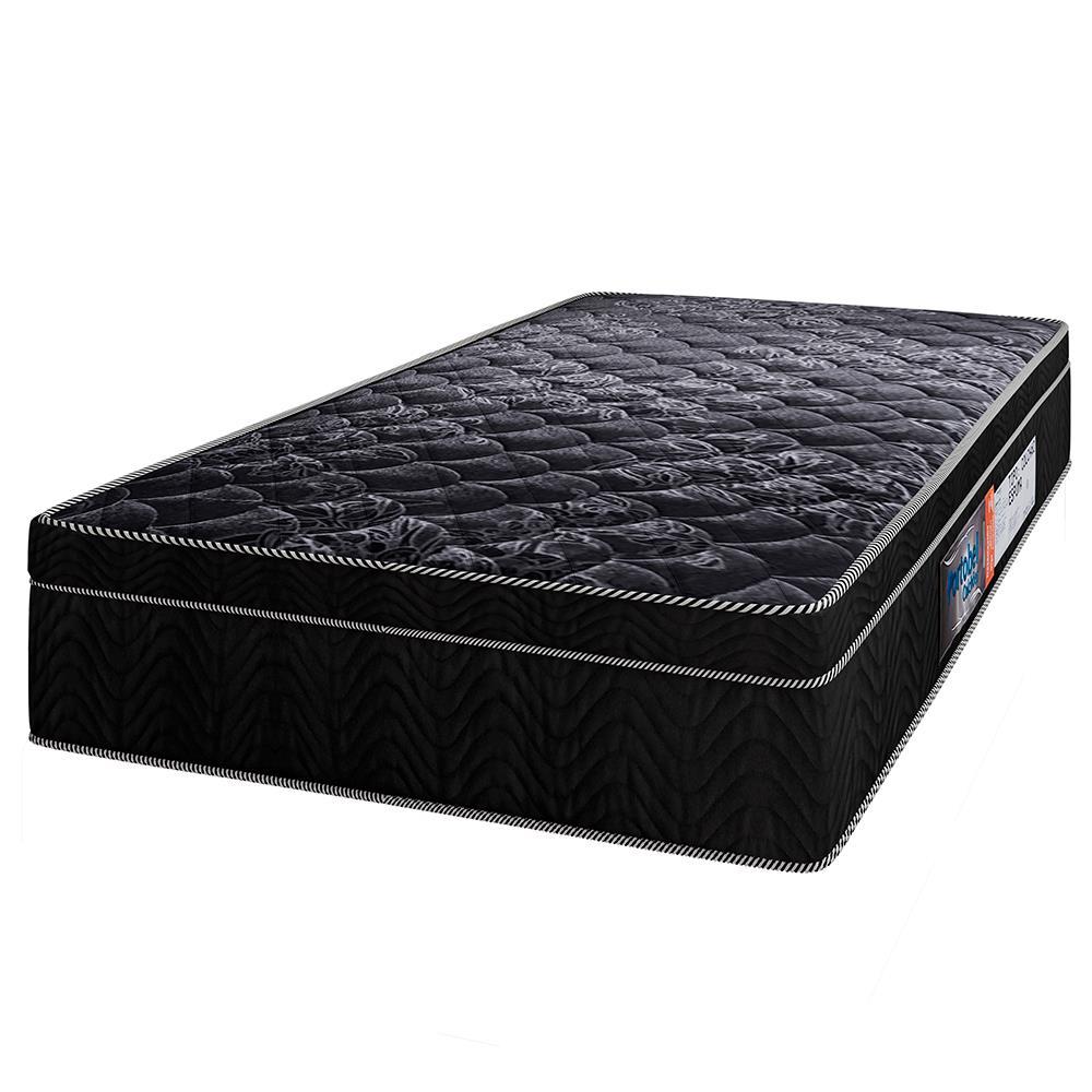 Cama Box de Solteiro Portobel + Colchão de Solteiro Portobel Diplomata Orthopedic com Espuma D-33 65x88x188 cm - Preto - 3
