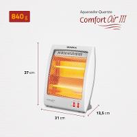 Aquecedor de Ambiente Mondial A16 com Controle de Temperatura – Branco/Cinza - 8