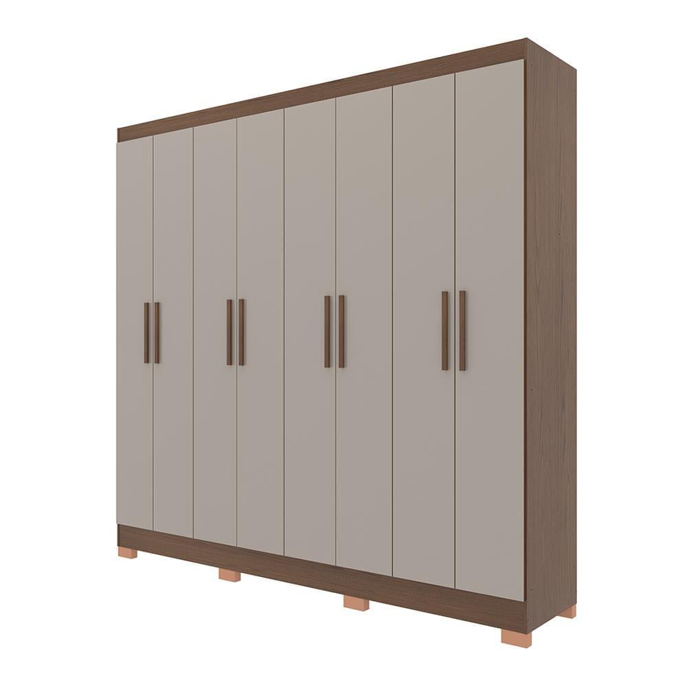 Guarda-Roupa Bartira Porto com 8 Portas e 4 Gavetas - 219,2 de largura - 2
