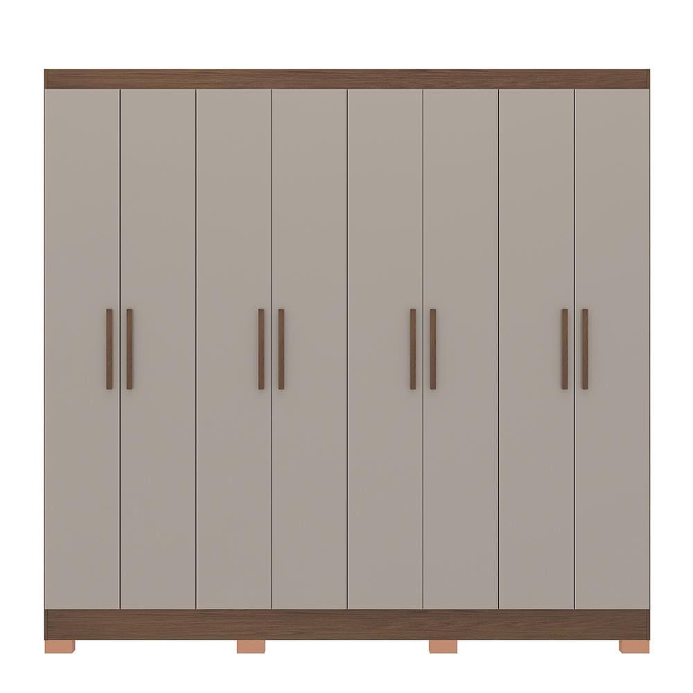 Guarda-Roupa Bartira Porto com 8 Portas e 4 Gavetas - 219,2 de largura - 5