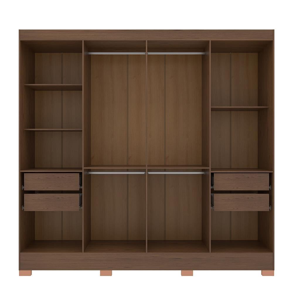 Guarda-Roupa Bartira Porto com 8 Portas e 4 Gavetas - 219,2 de largura - 7