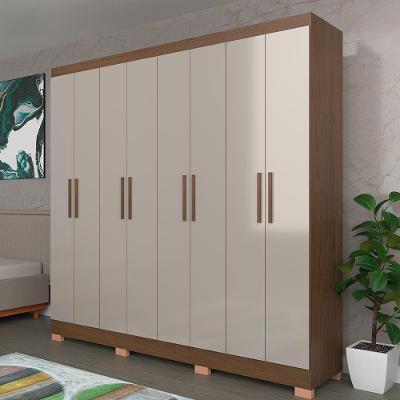 Guarda-Roupa Bartira Porto com 8 Portas e 4 Gavetas - 219,2 de largura