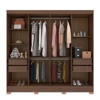 Guarda-Roupa Bartira Porto com 8 Portas e 4 Gavetas - 219,2 de largura - 6