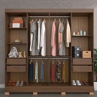 Guarda-Roupa Bartira Porto com 8 Portas e 4 Gavetas - 219,2 de largura - 9