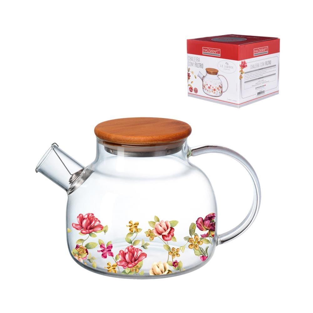 Chaleira HausKraft Le Jardin em Vidro Borossilicato com Tampa em Bambu – 1 litro - 2