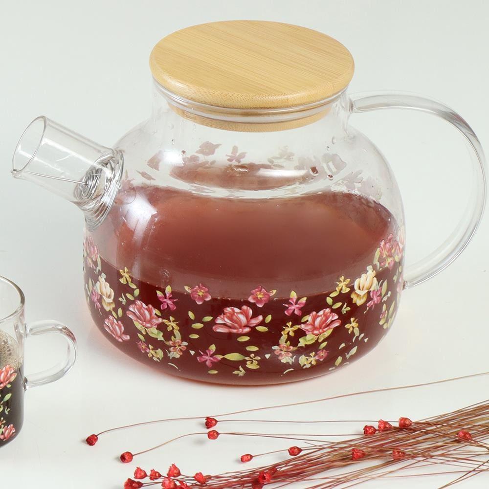 Chaleira HausKraft Le Jardin em Vidro Borossilicato com Tampa em Bambu – 1 litro - 4