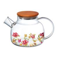 Chaleira HausKraft Le Jardin em Vidro Borossilicato com Tampa em Bambu – 1 litro - 1