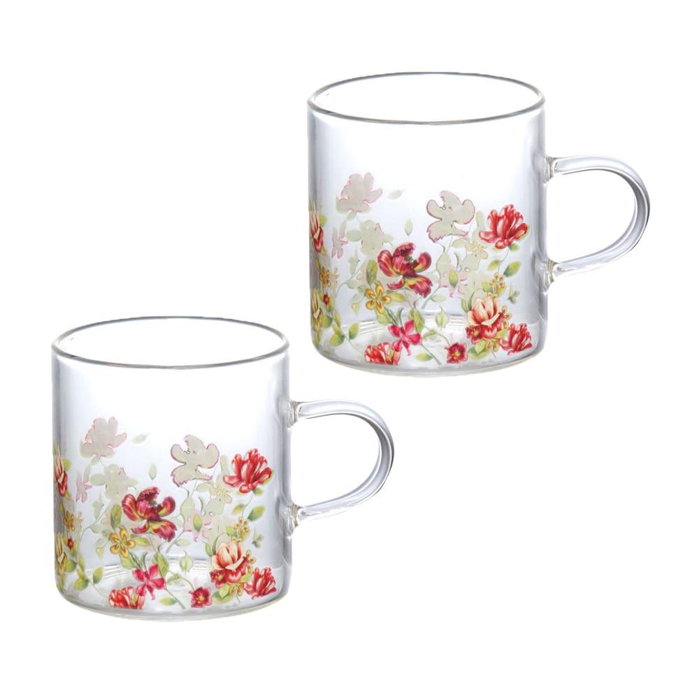 Jogo de Canecas Hauskraft Le Jardin em Vidro Borosilicato 125ml - 2 Peças - 1