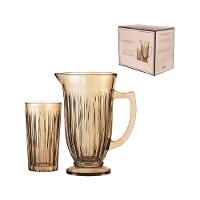 Conjunto de Jarra e Copos Hauskraft em Vidro Melina Âmbar – 7 Peças - 4