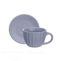 Conjunto de Xícaras para Café Hauskraft Bella em Cerâmica 90 ml Azul – 6 Peças