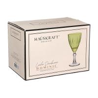 Conjunto de Taças para Água/Vinho Hauskraft Dominic em Vidro 275 ml Verde - 6 Peças - 6
