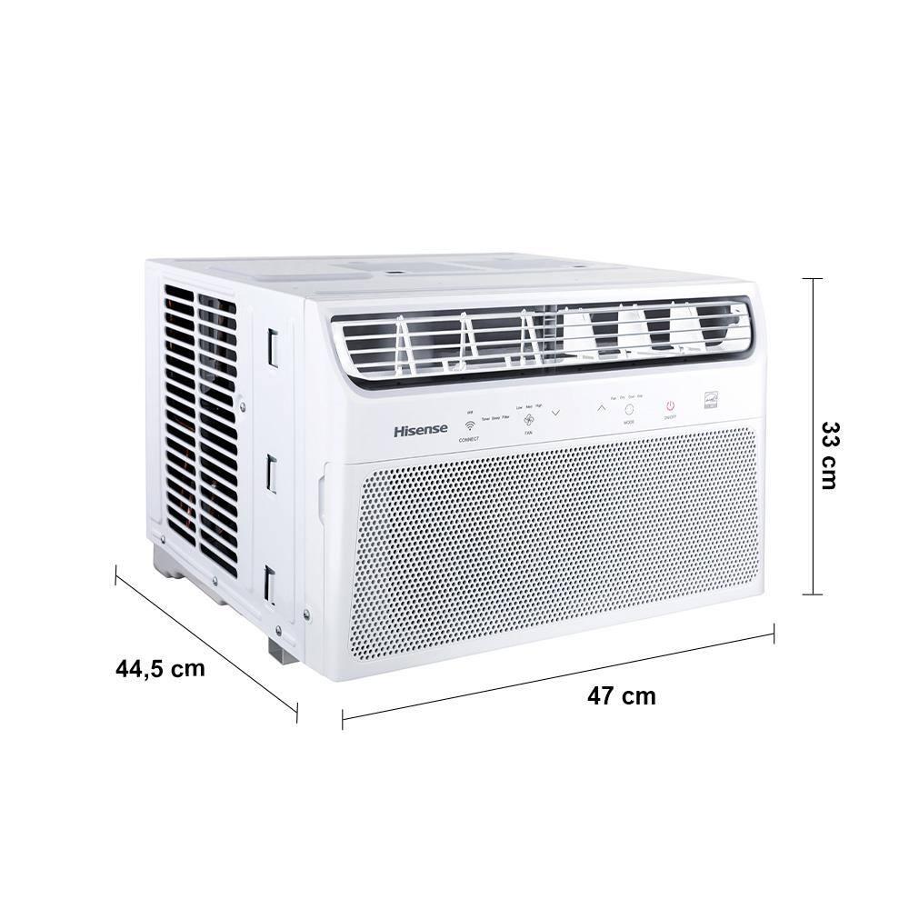 Ar-Condicionado de Janela Hisense AW-08CWBRVGU02 Wi-Fi 7.500 BTUs Frio Branco – 110V - 9