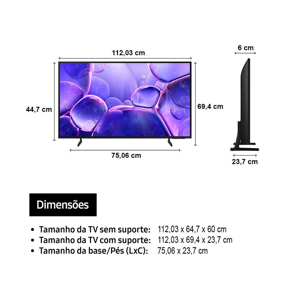Smart TV 50" 4K Samsung 50U8600F Crystal HDR Tizen Alexa e Xbox Gaming - 9